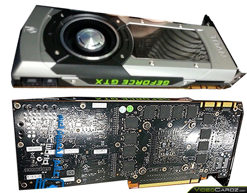 GeForce GTX Titan PCB and Front