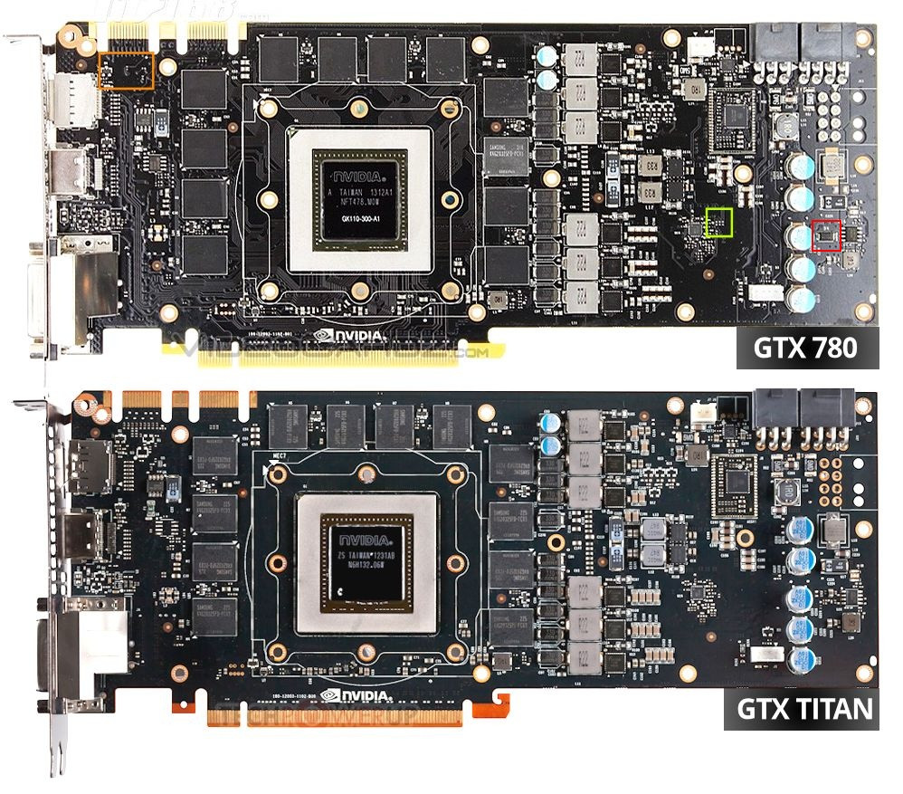 GeForce GTX 780 PCB vs GTX TITAN PCB (2)