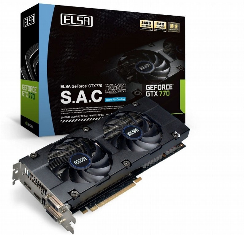 ELSA Also Launches GeForce GTX 770 S.A.C. | VideoCardz.com
