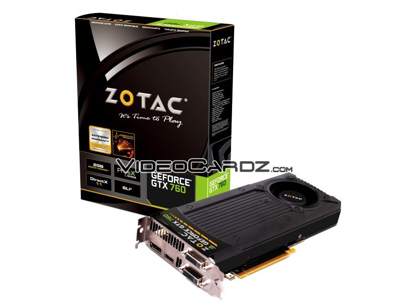 ZOTAC GeForce GTX 760 Models Pictured 