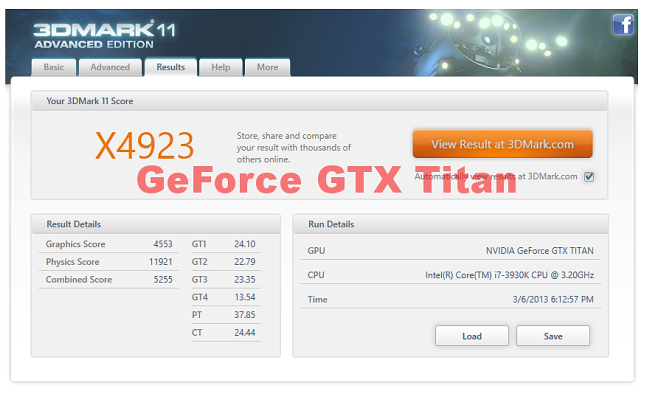 GeForce GTX TITAN 3Dmark11