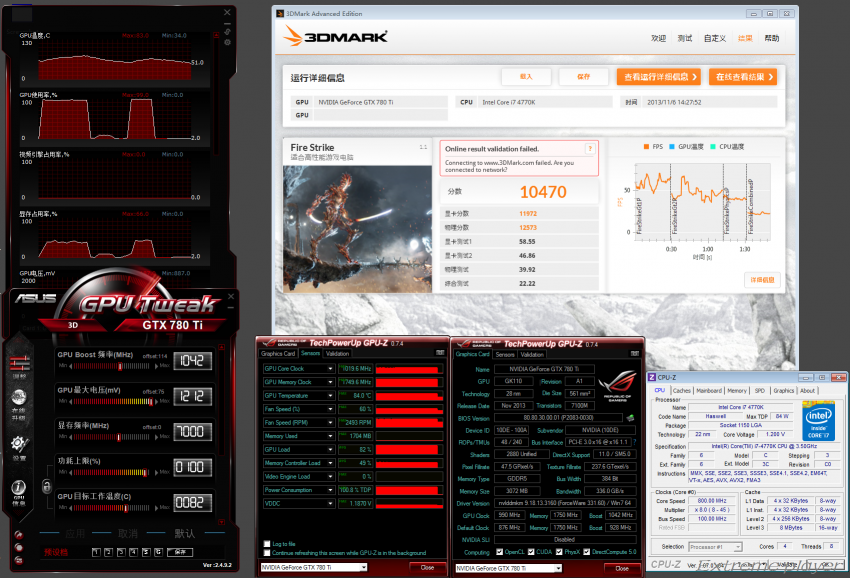 NVIDIA GeForce GTX 780 TI 3DMark Fire Strike OC