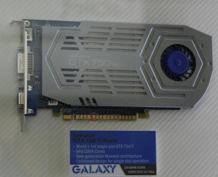 Galaxy GTX 750 Ti Razor