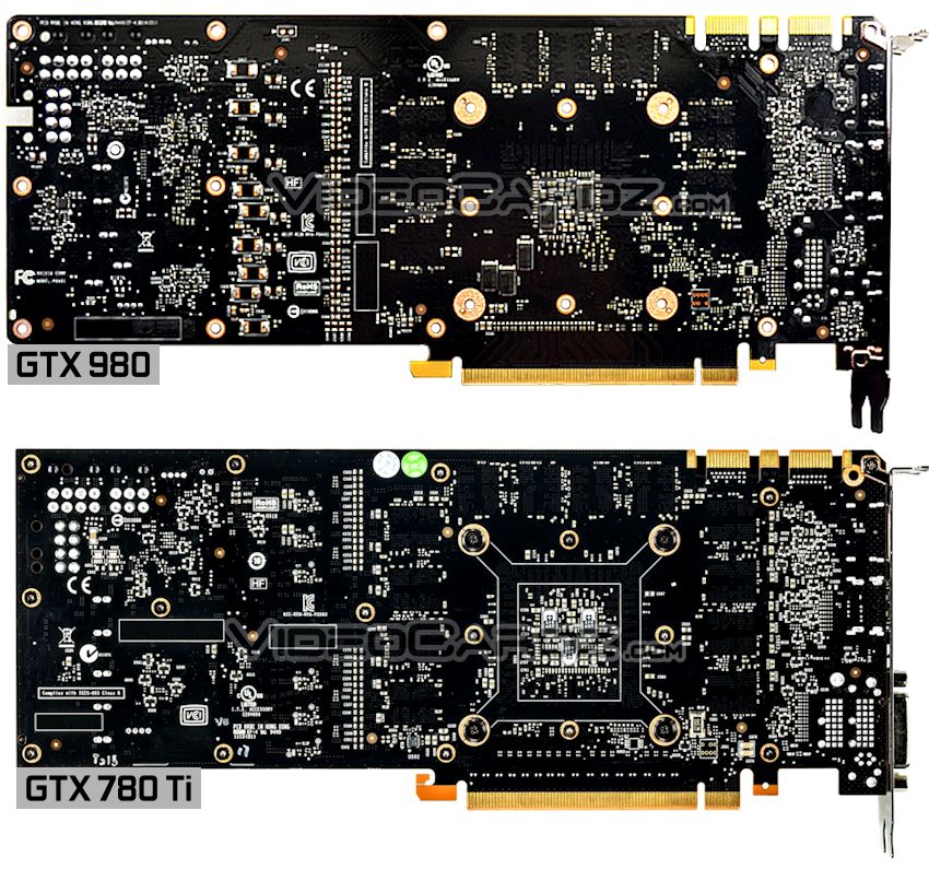 NVIDIA GeForce GTX 980 PCB Back Picture