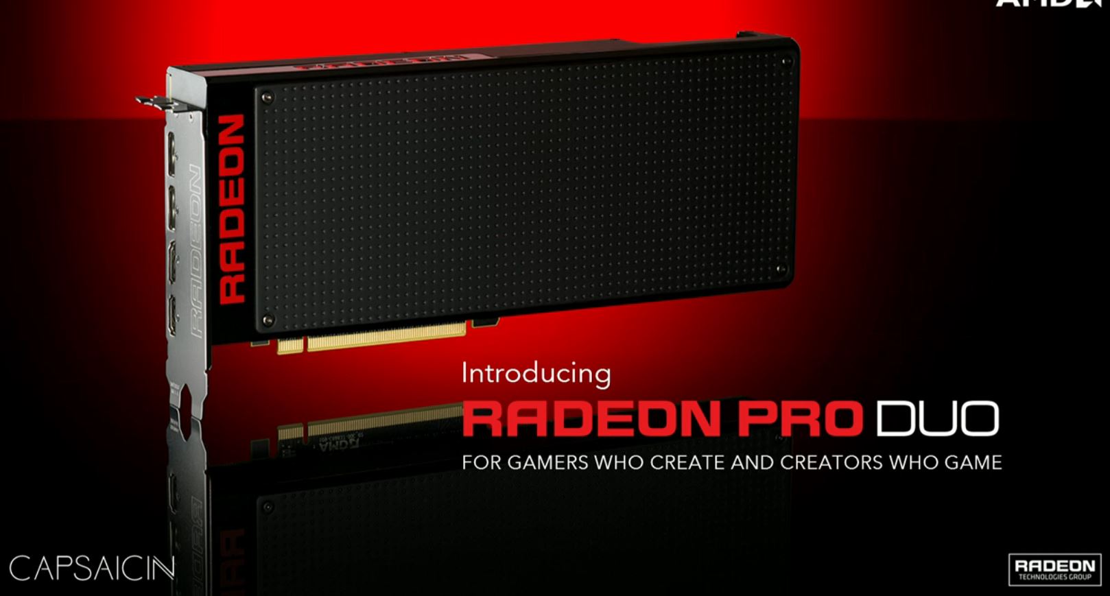 AMD unveils Radeon Pro Duo 3DMark Fire 