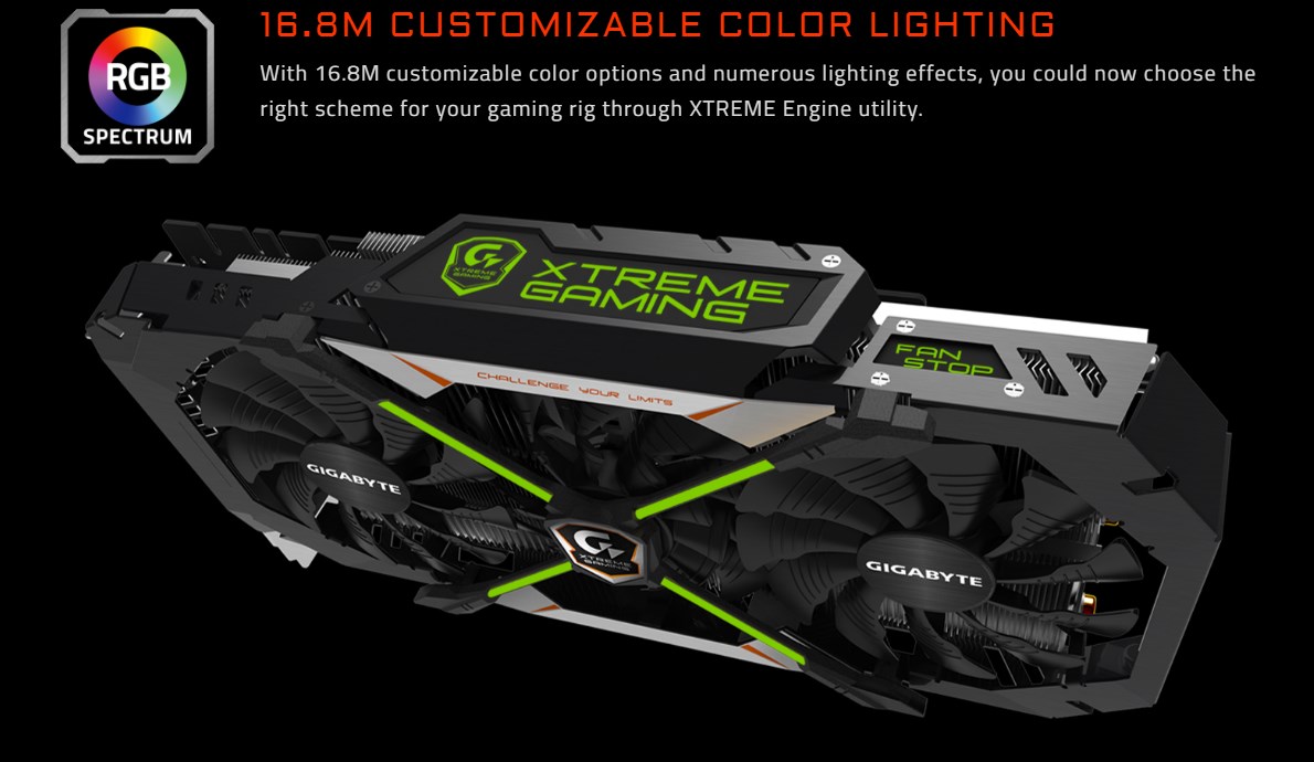 GeForce GTX 1080 Xtreme Gaming XTREME LEDs