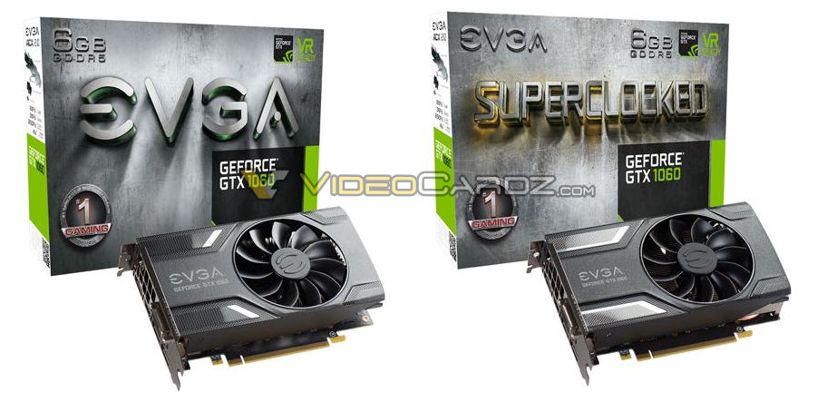 EVGA GeForce GTX 1060 pictured 