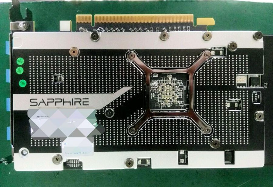 Sapphire Radeon RX 470 backplate
