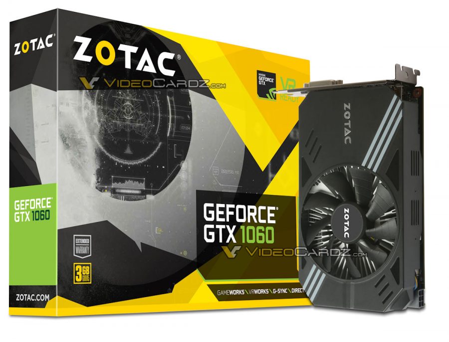 ZOTAC GeForce GTX 1060 MINI 3GB