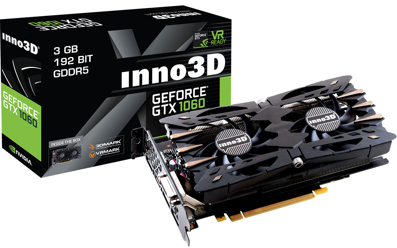 Inno3D announces GeForce GTX 1060 3GB 