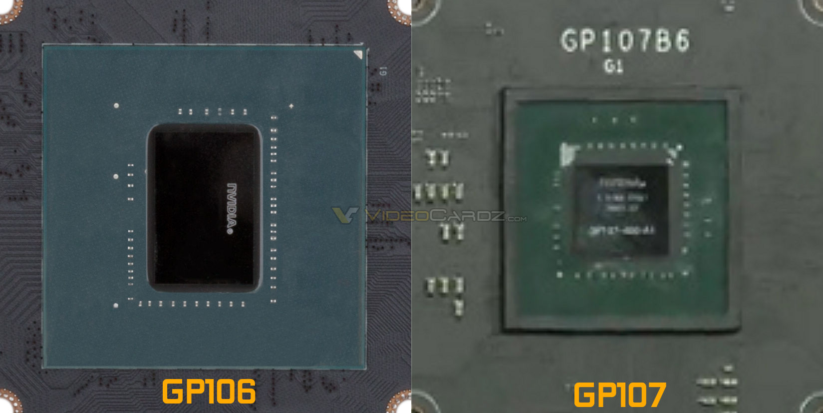 GeForce GTX 1050 Ti GP107 GPU pictured | VideoCardz.com