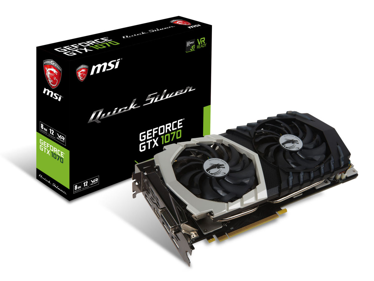 MSI launches GeForce GTX 1070 Quick Silver 8G OC | VideoCardz.com