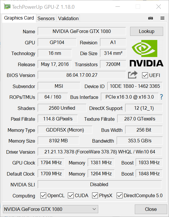 GPU-Z 1.18.0 now supports Radeon RX 500 