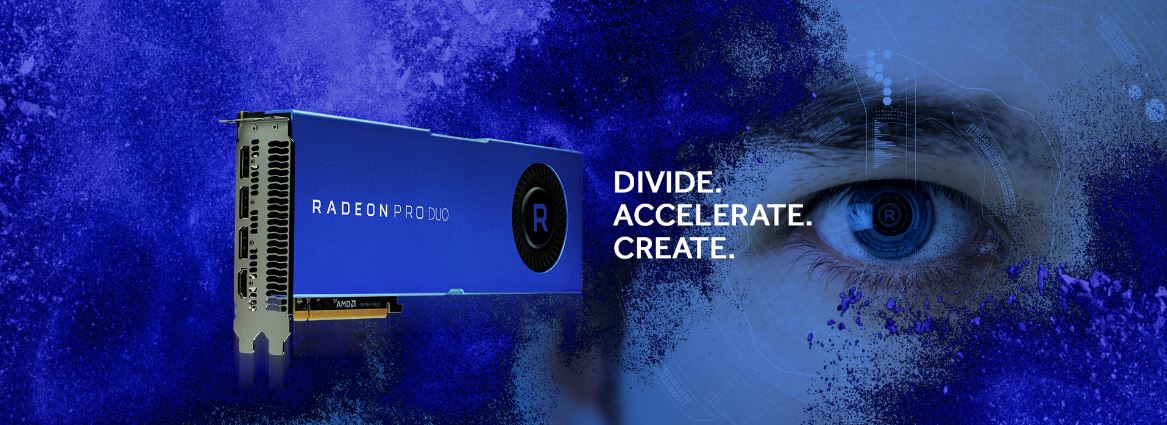 Radeon Pro Duo with two Polaris 10 GPUs 