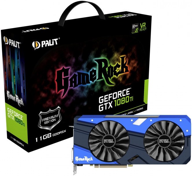Palit announces GeForce GTX 1080 Ti GameRock with FOUR fans 