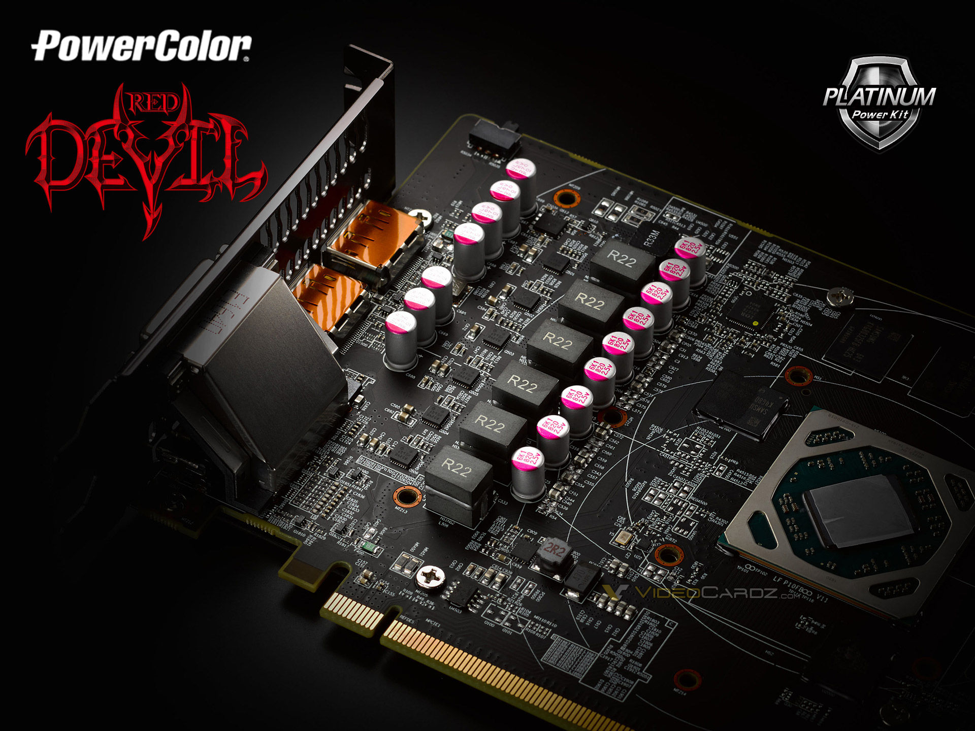 PowerColor RX 580 Red Devil Board VRM