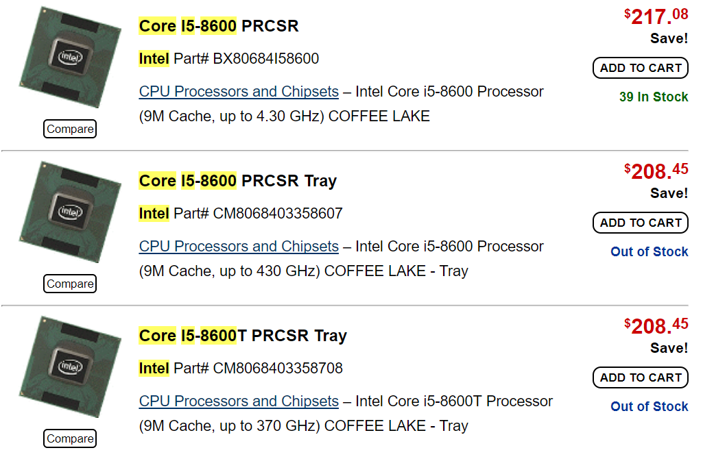 New Coffee Lake CPUs already in stock and shipping | VideoCardz.com