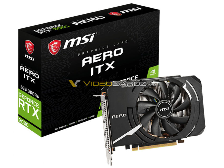 MSI GeForce RTX 2060 AERO, VENTUS and GAMING leaked ahead of launch
