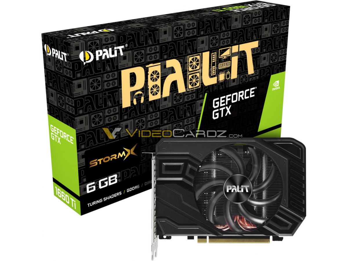 PALIT GeForce GTX 1660 Ti StormX pictured - VideoCardz.com