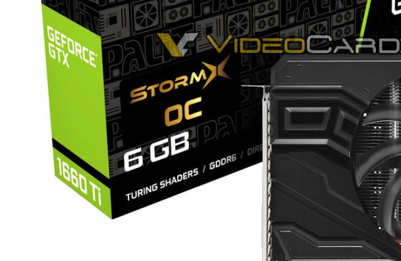 PALIT GeForce GTX 1660 Ti StormX pictured - VideoCardz.com