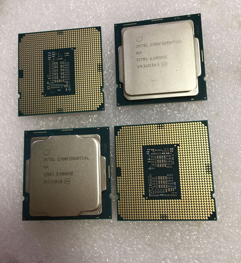 Intel Core i9-10900 (Comet Lake-S) 10-core processor pictured up close 