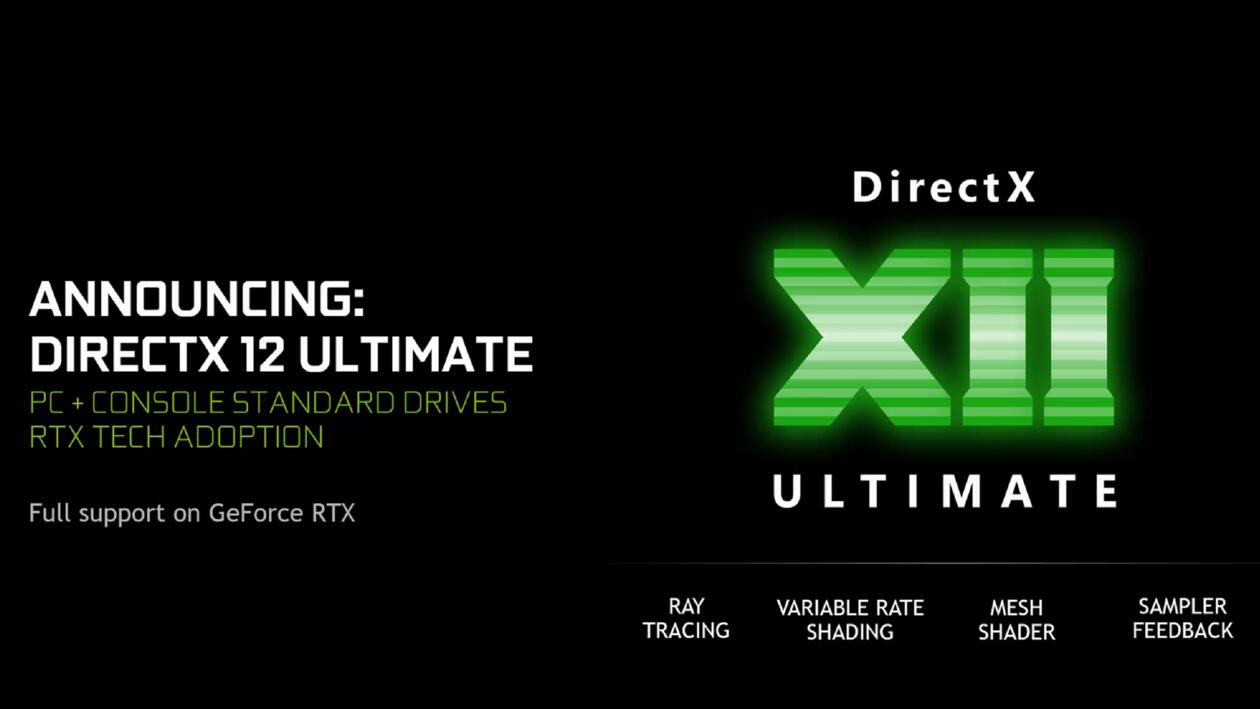 NVIDIA GeForce RTX card support DirectX 12 Ultimate API -