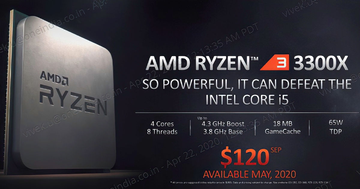 AMD Ryzen 3 3300X and Ryzen 3 3100 use different CCX topology 