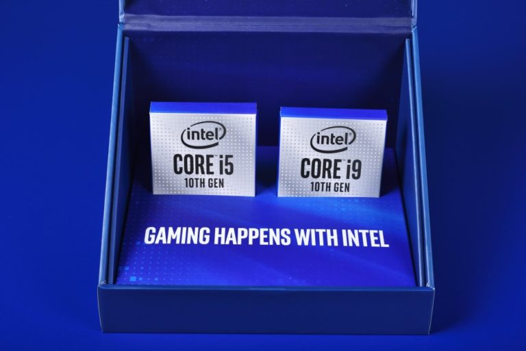 Intel Core i9-10900K and Core i5-10600K review kit pictured and unboxed