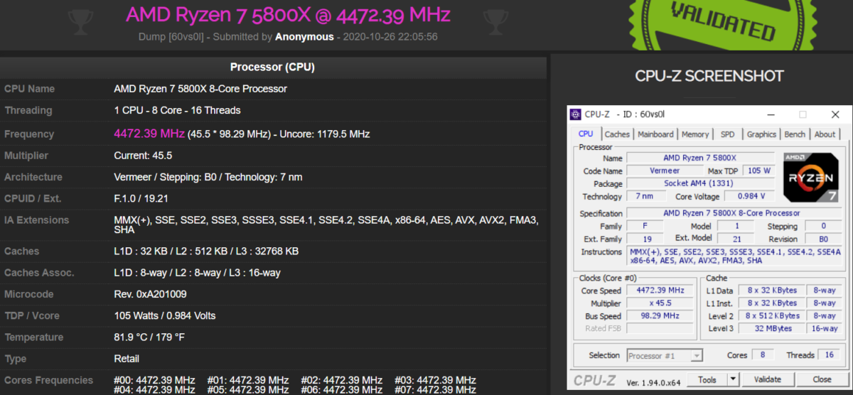AMD Ryzen 9 5900X CPU-Z Bench Score Leaks and it is fast