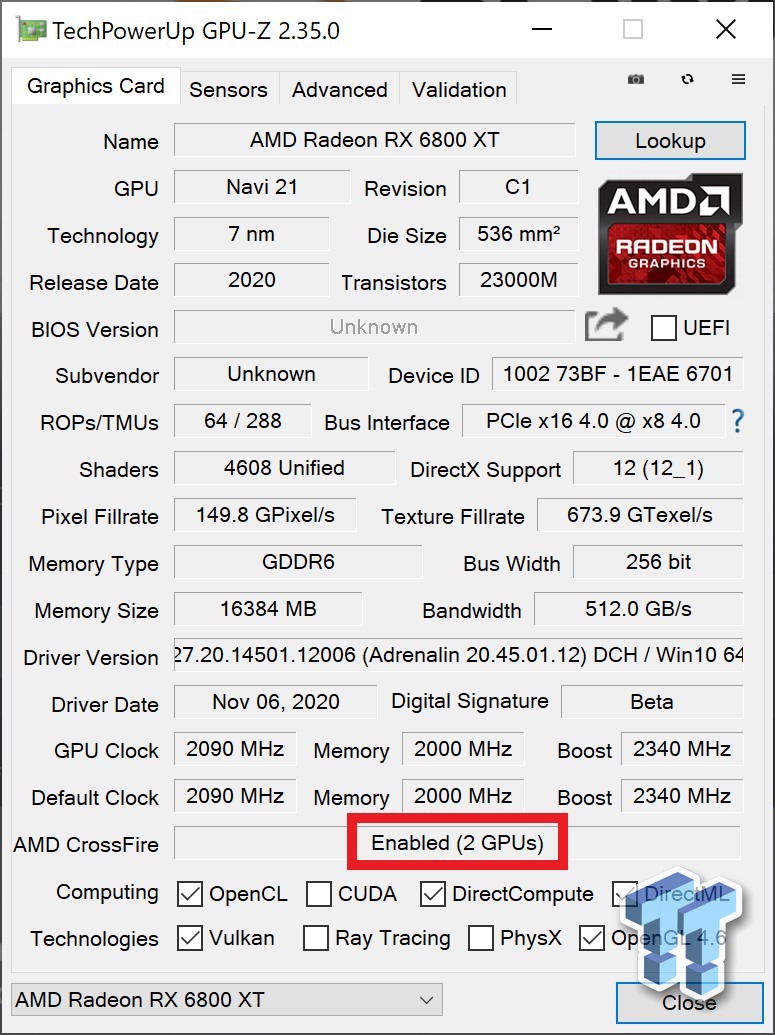 AMD Radeon RX 6800 XT tested in Multi-GPU configuration , rx 6800 xt 