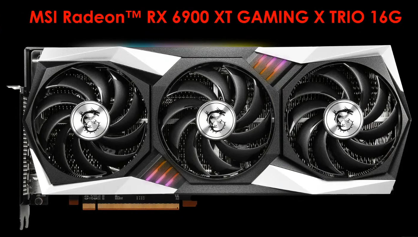 MSI shows off Radeon RX 6800 XT GAMING X TRIO, confirms RX 6900 XT
