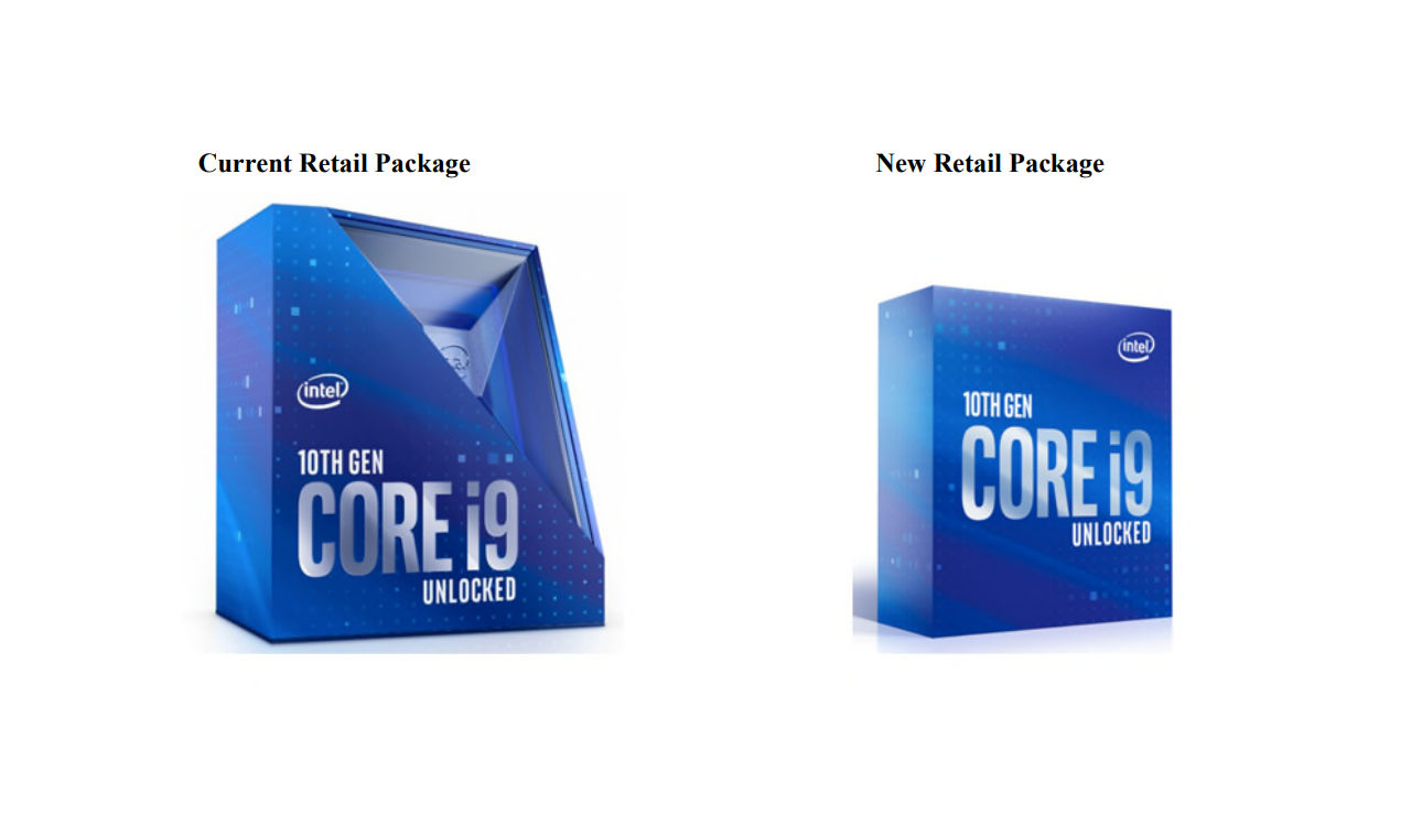 Intel is changing retail packaging for Core i9-10900K processor 