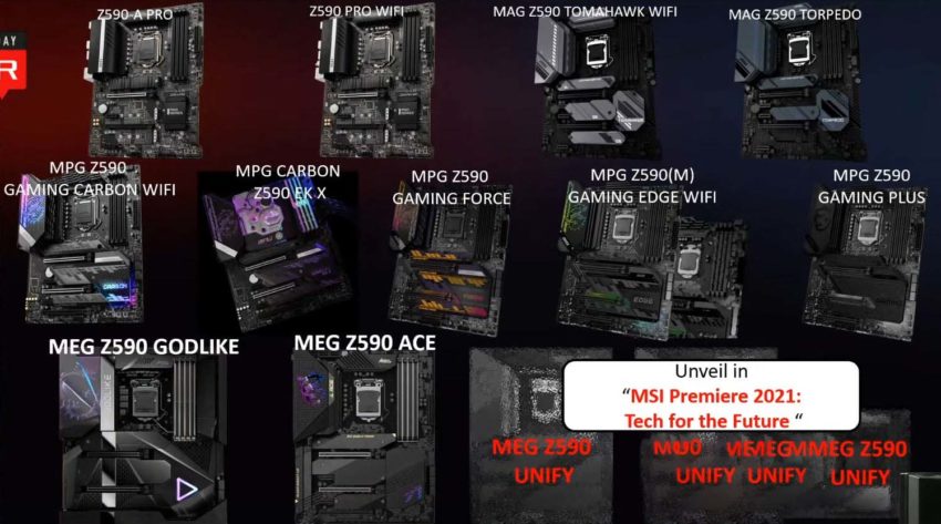 MSI Z590 motherboards to cost up to 1000 EUR, ASUS Z590 up to 1516 EUR