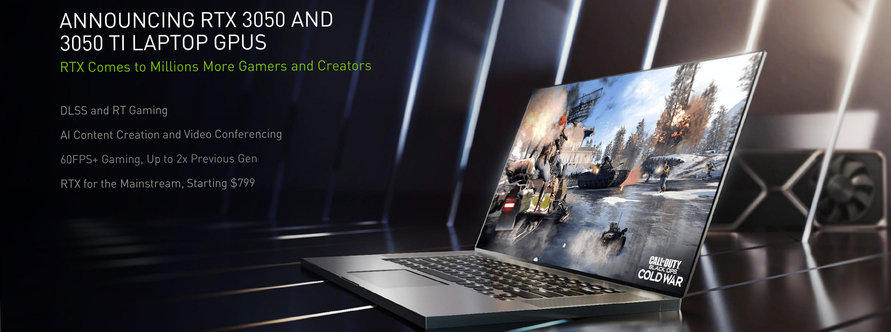 NVIDIA launches GeForce RTX 3050 Ti and RTX 3050 Laptop GPUs 