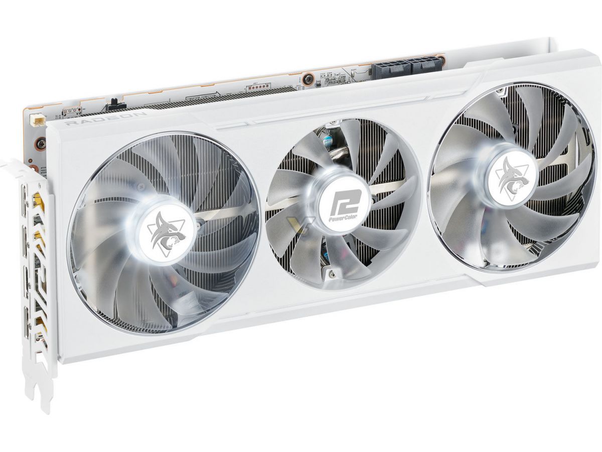 PowerColor Radeon RX 6700 XT Hellhound Spectral White pictured