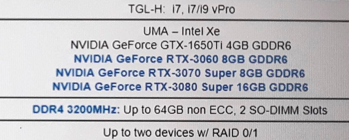 Lenovo Expects Geforce Rtx 3080 Super And Rtx 3070 Super Laptop Gpus Videocardz Com