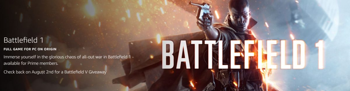 Battlefield 1 and Battlefield V are free to keep through