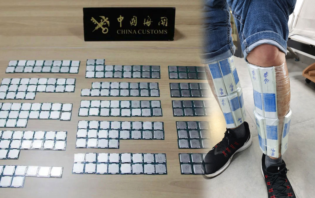 Chinese customs officers have seized a total of 304 Intel 10th Gen Core processors after two individuals have tried to carry the processors over a Hon