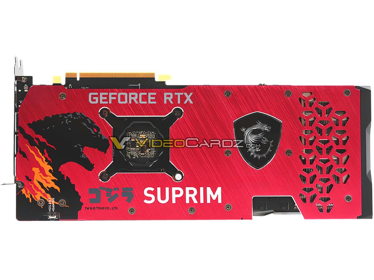 MSI GeForce RTX 3070 SUPRIM SE x GODZILLA pictured