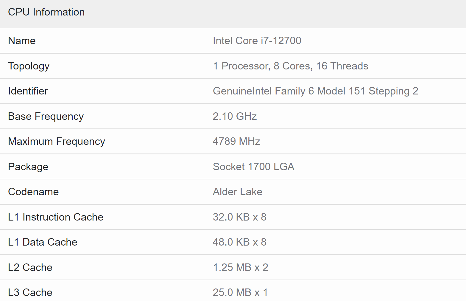 Intel Core i7-12700 non-K Alder Lake CPU is almost as fast as