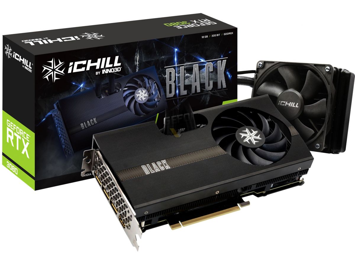 INNO3D launches GeForce RTX 3080Ti/3080 iChill Black with hybrid 