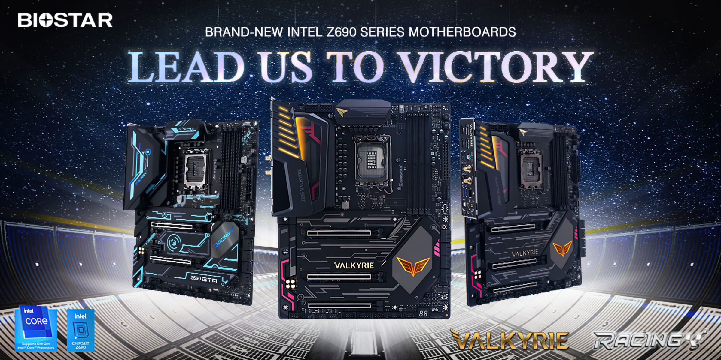 Biostar shows off Z690 Valkyrie and Racing motherboards 