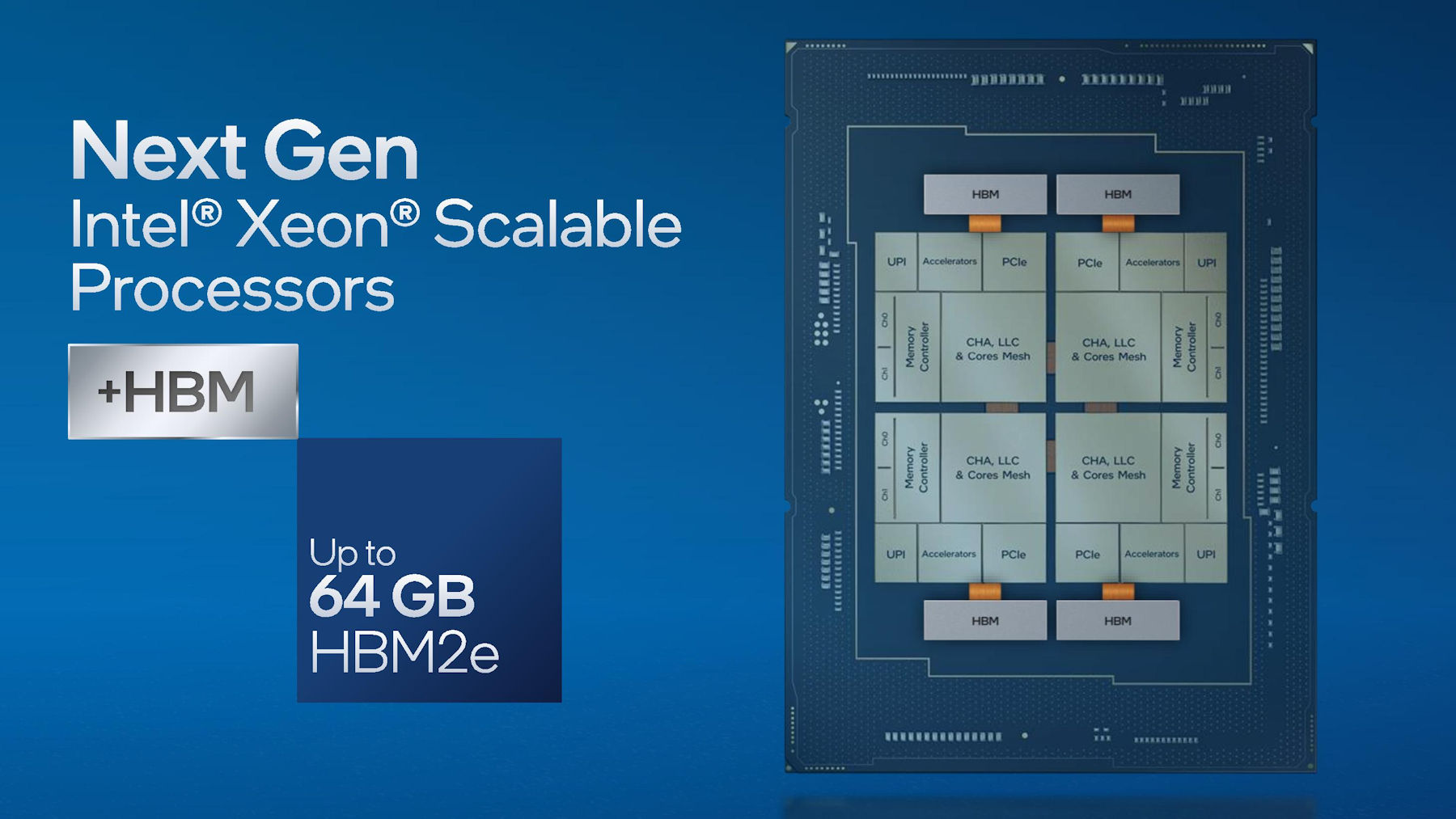 Intel Xeon Sapphire Rapids feature up to 64GB HBM2e memory