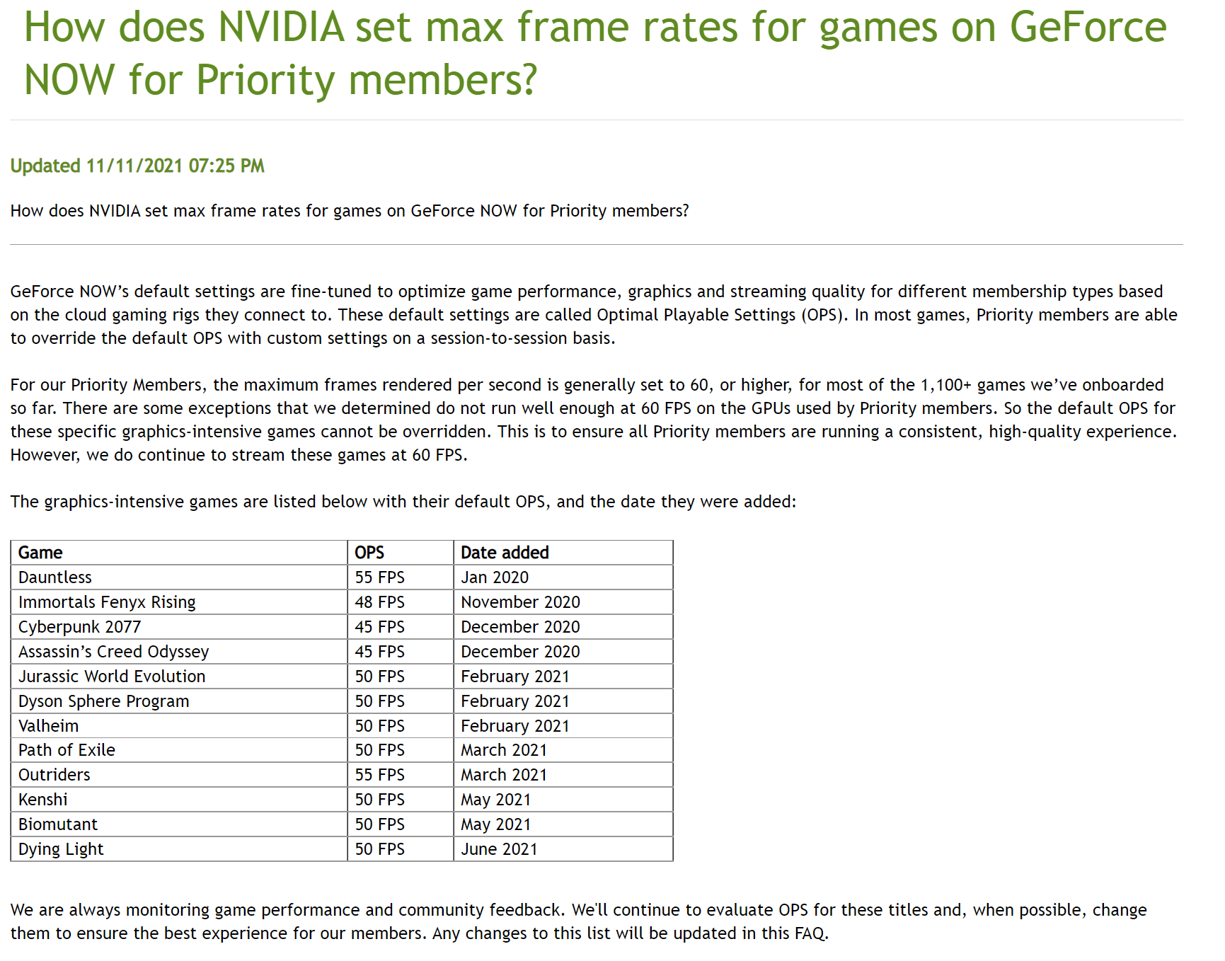Nvidia Admits To Be Capping Frame Rate Below 60 Fps For Geforce Now Priority Members Videocardz Com