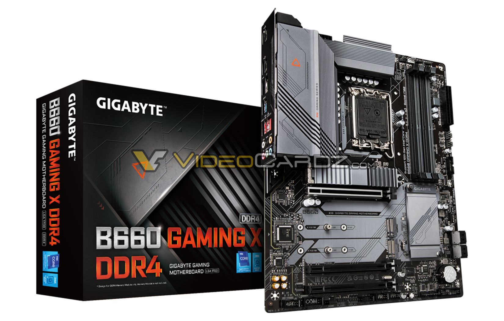 Gigabyte's mid-range Intel B660 Gaming X DDR4 motherboard pictured 