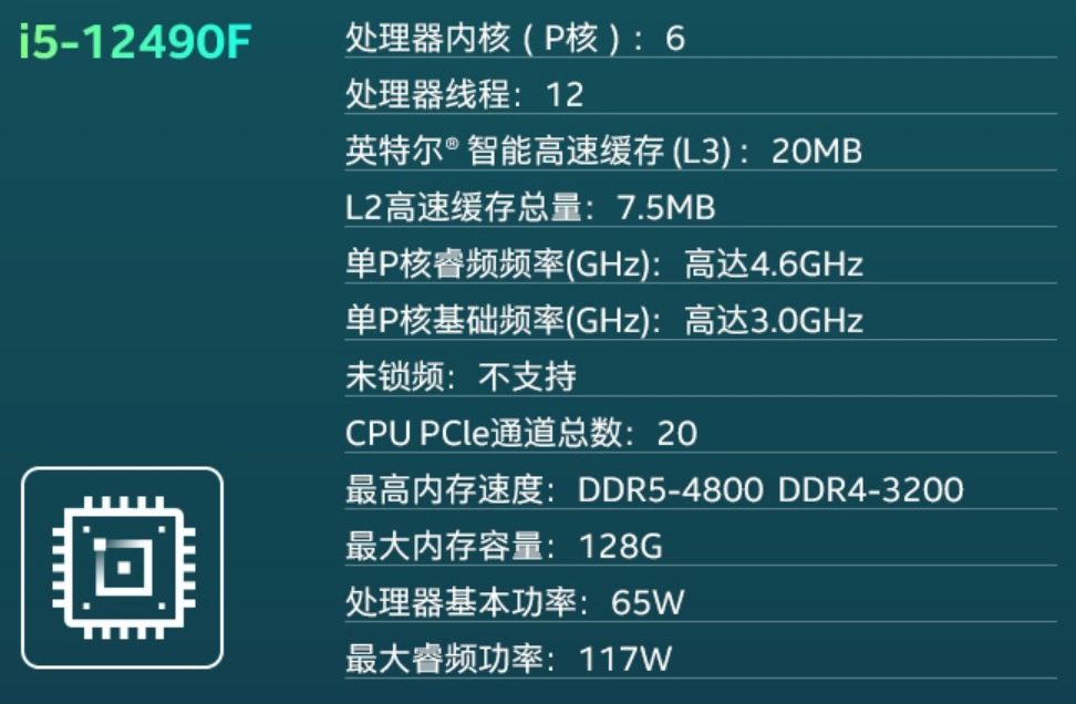 Intel Core i5-12500 4.6GHz Processor Black