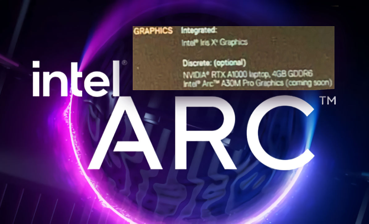 Seria Intel Arc A30M PRO do mobilnych stacji roboczych potwierdzona