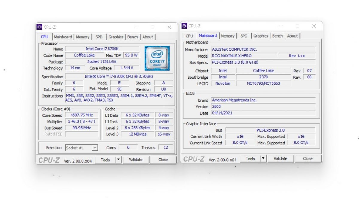 CPU-Z software reaches V2.0 milestone, supports Core i9-12900KS and