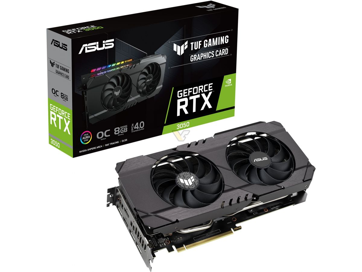 ASUS introduces dual-fan GeForce RTX 3050 TUF series - VideoCardz.com