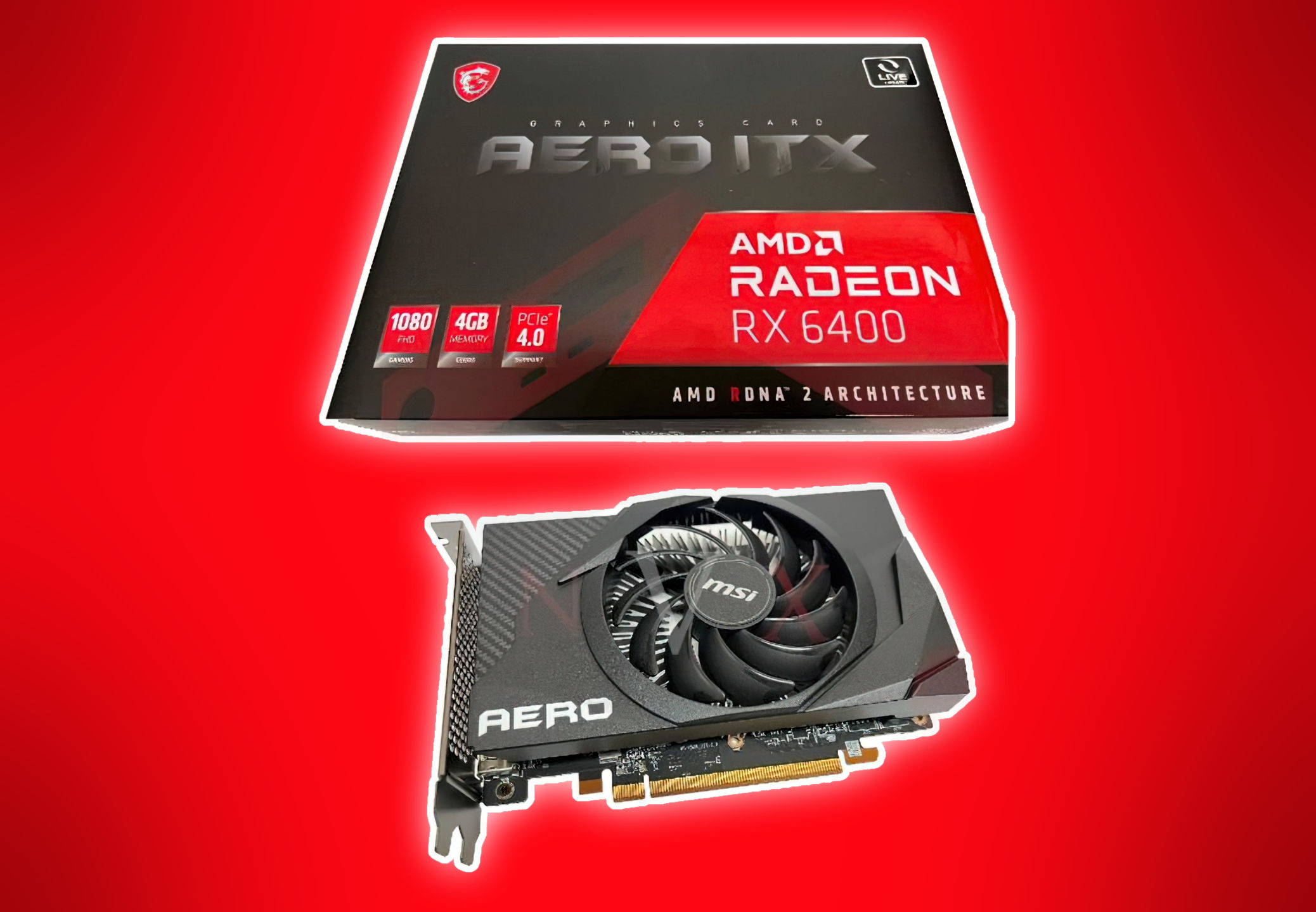 MSI set to launch custom Radeon RX 6400 AERO ITX, currently on